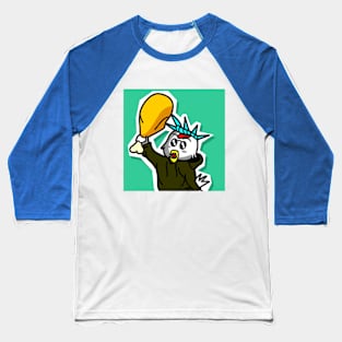 Modern Chicken With Fried Chicken Baseball T-Shirt